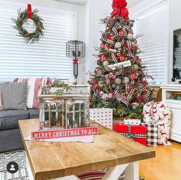 Buffalo Check Tree Ribbons