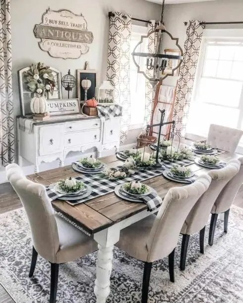 Buffalo Plaid Table Settings