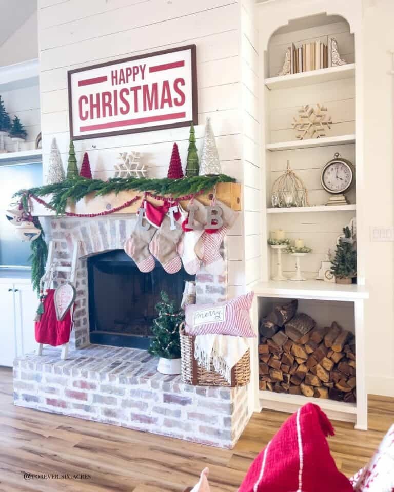 Built-In Arched Shelf