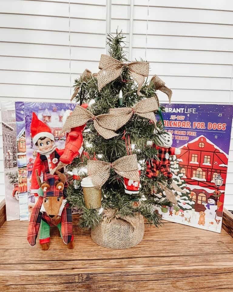 Burlap Tree Bows
