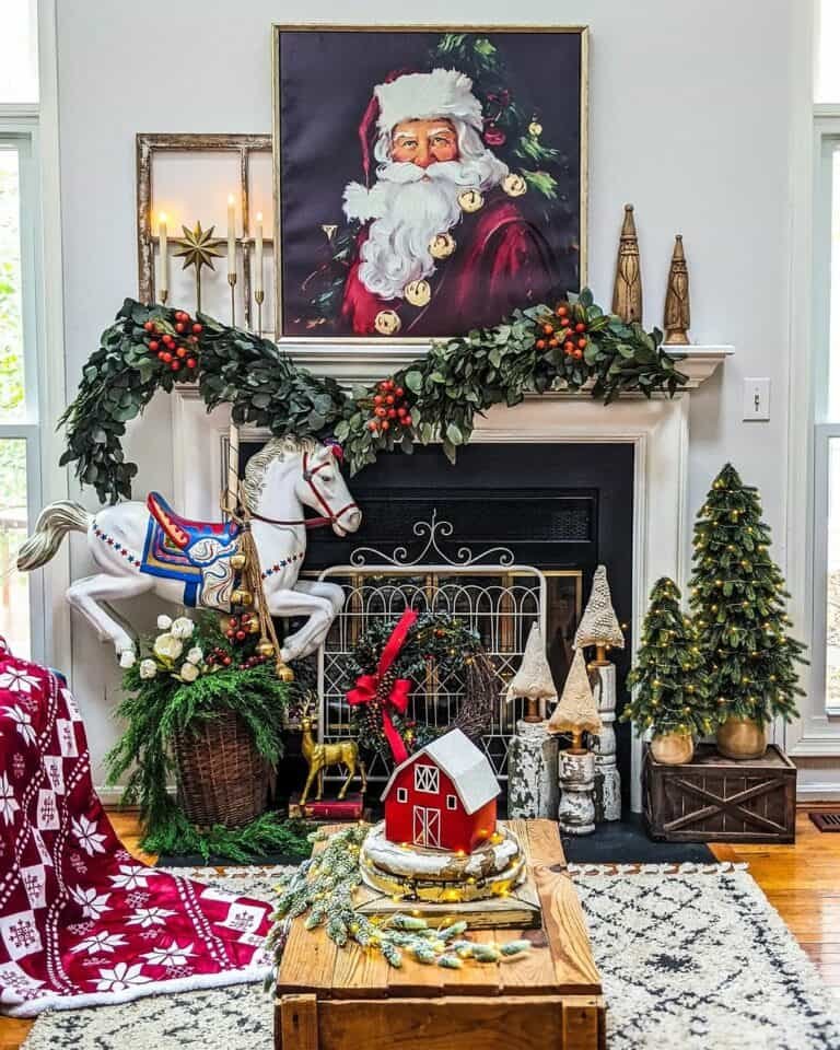Carousel Horse Mantel