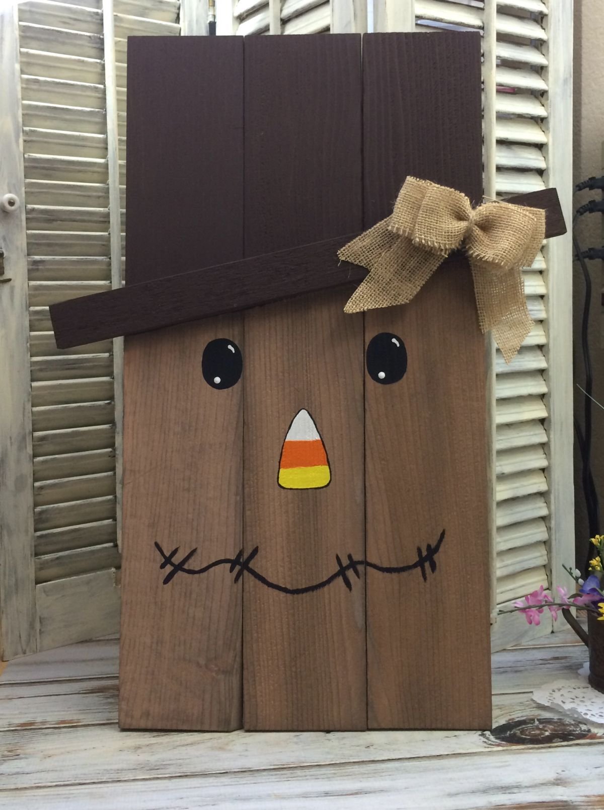 Cedar Picket Scarecrow