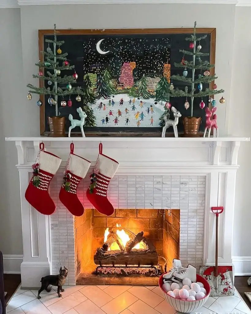 Chalkboard Mantel Display