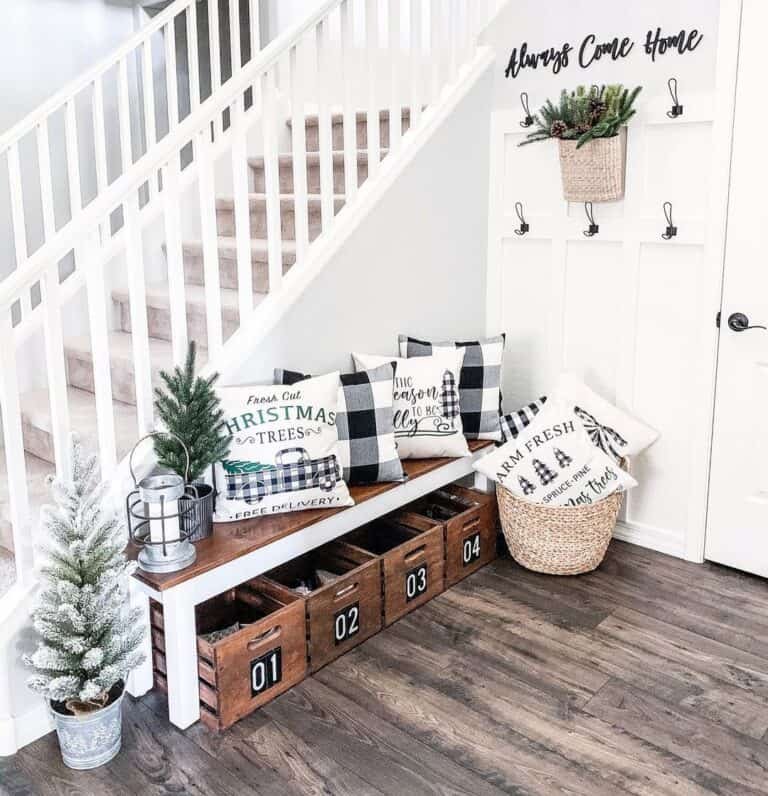 Checkered Christmas Pillows