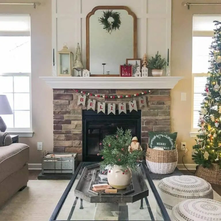 Christmas Banner Fireplace