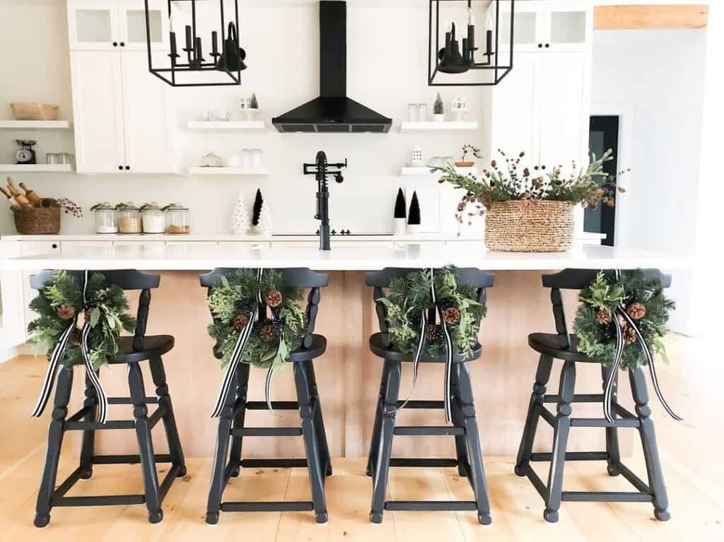 Christmas Chair Wreaths