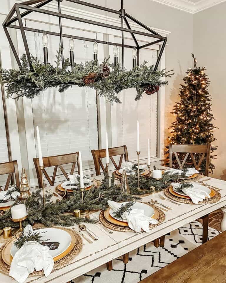 Christmas Chandelier Dining