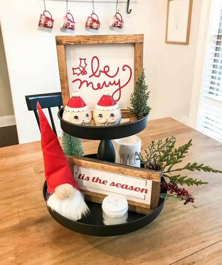 Christmas Collectibles Display