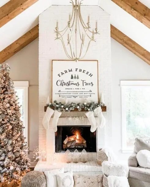 Christmas Fireplace Mantels
