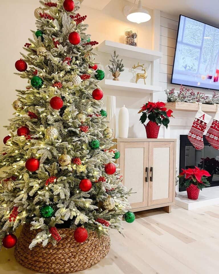 Christmas Floating Shelves