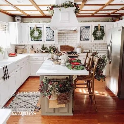 Christmas Kitchen Island