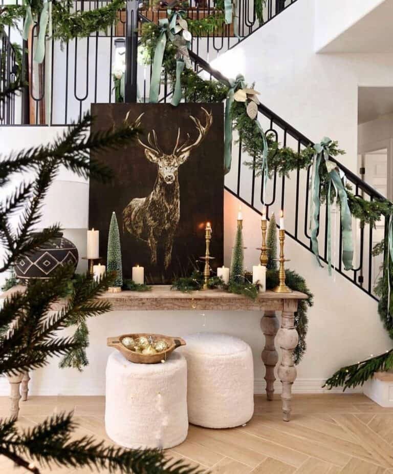 Christmas Stair Garland