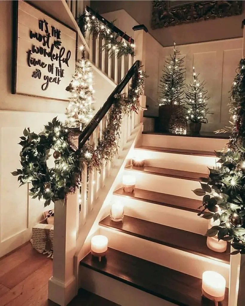 Christmas Staircase Lights