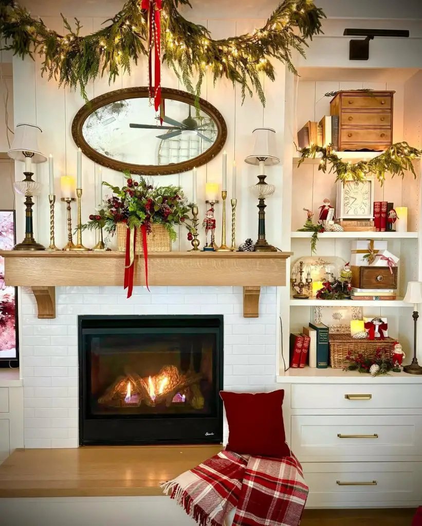 Classic Christmas Mantel