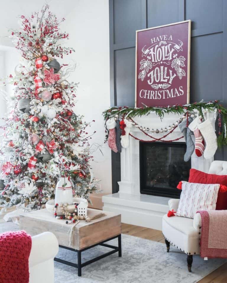 Coffee Table Christmas Centerpiece