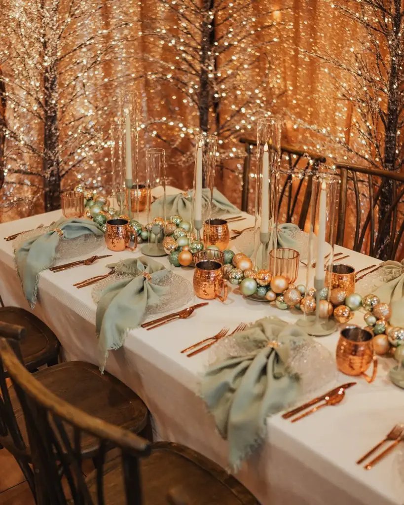 Copper Table Setting
