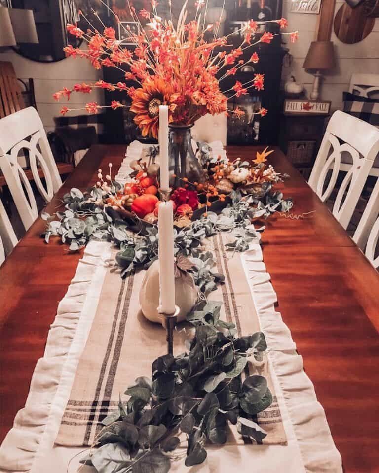 Eucalyptus Garland Centerpiece