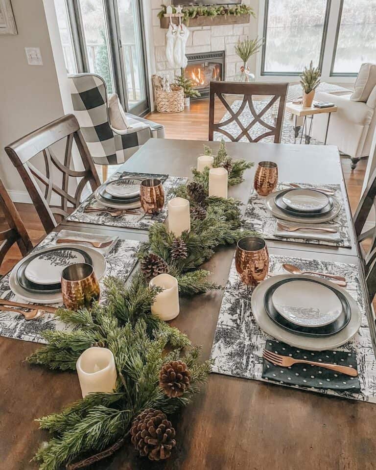 Fir Bough Centerpieces