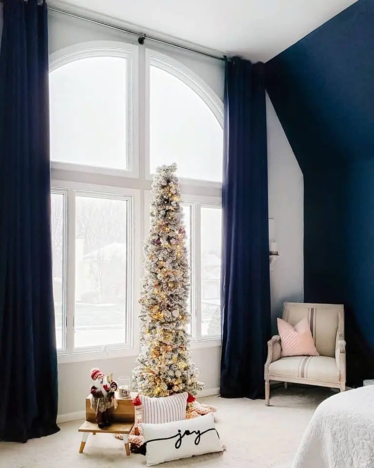 Flocked Bedroom Tree