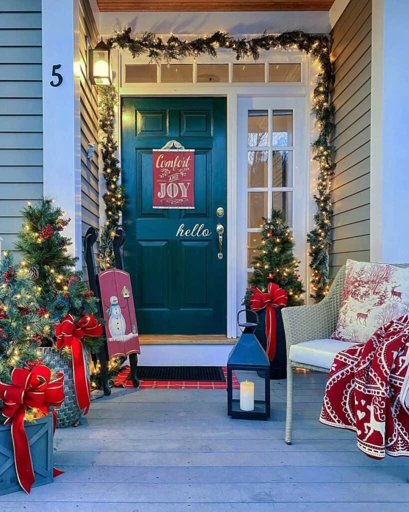 Flocked Tree Display