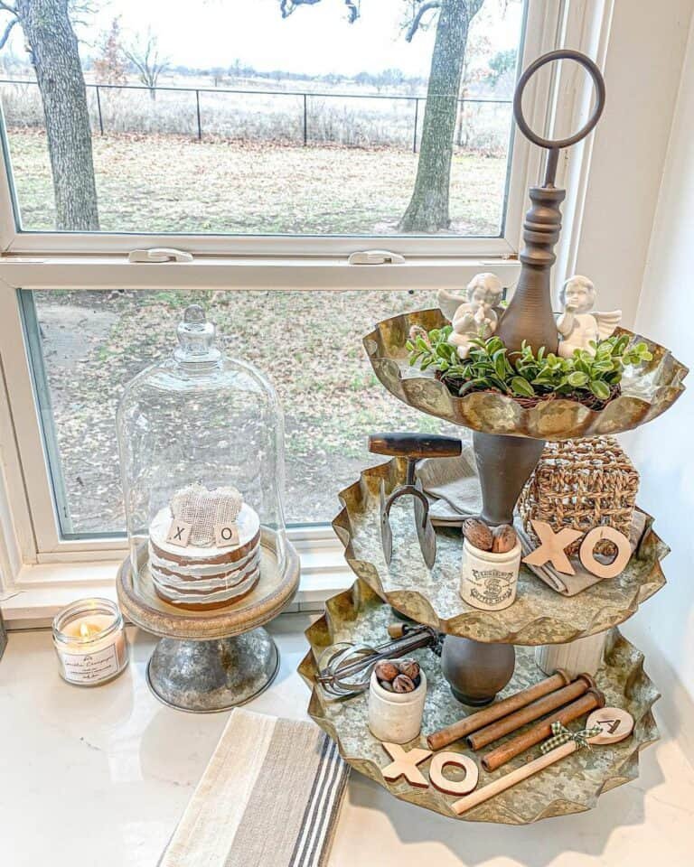 Galvanized Tiered Trays