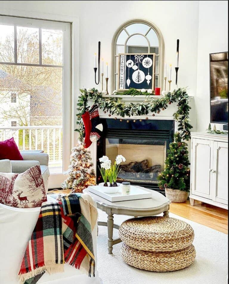 Garland Stocking Display