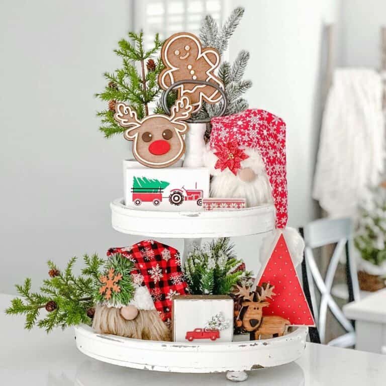 Gingerbread Tiered Tray
