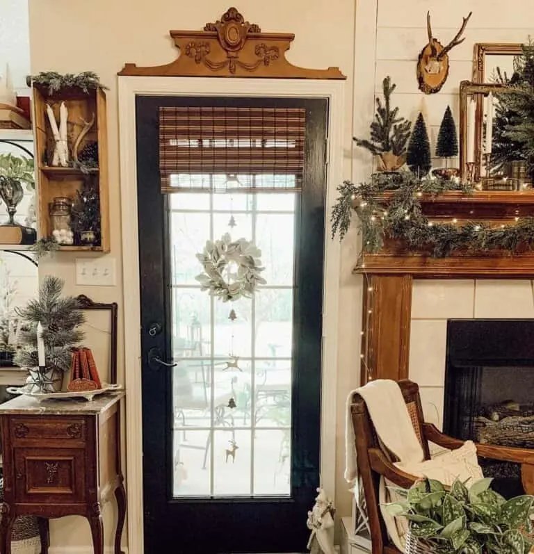 Glass Door Wreath