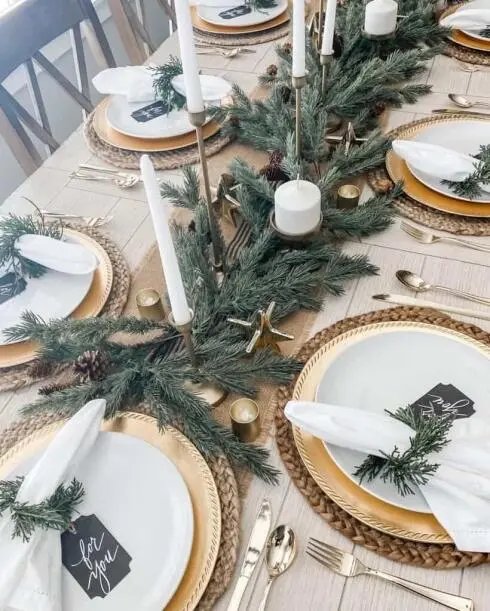 Gold Holiday Centerpiece