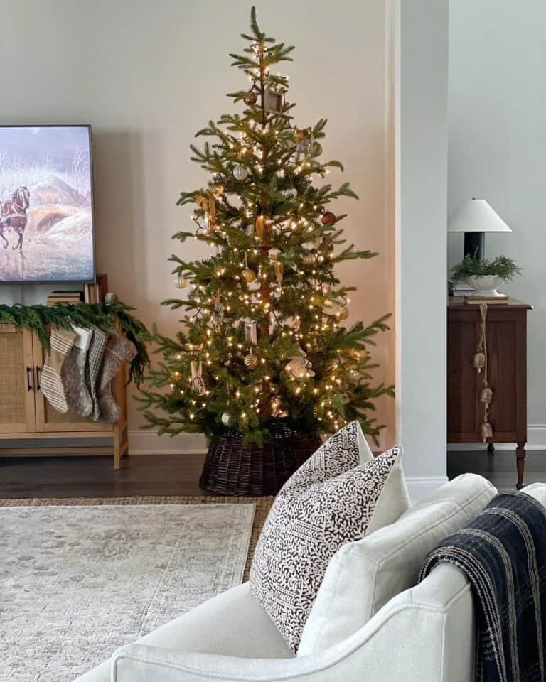 Gold Ornament Display