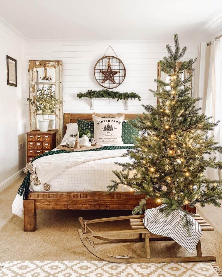Green Christmas Bedding