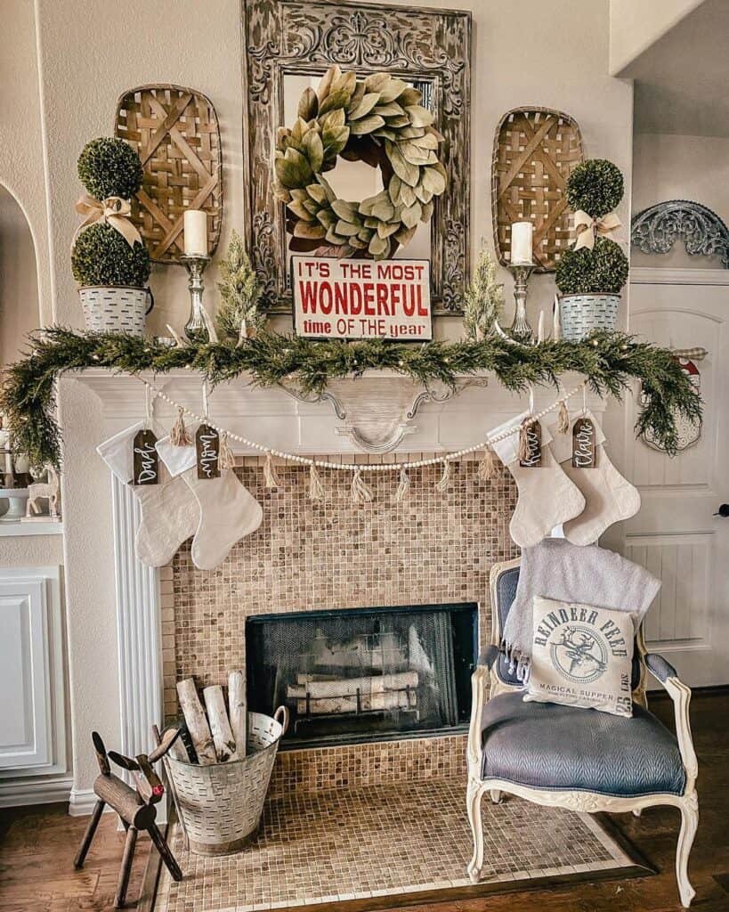 Green Holiday Garlands