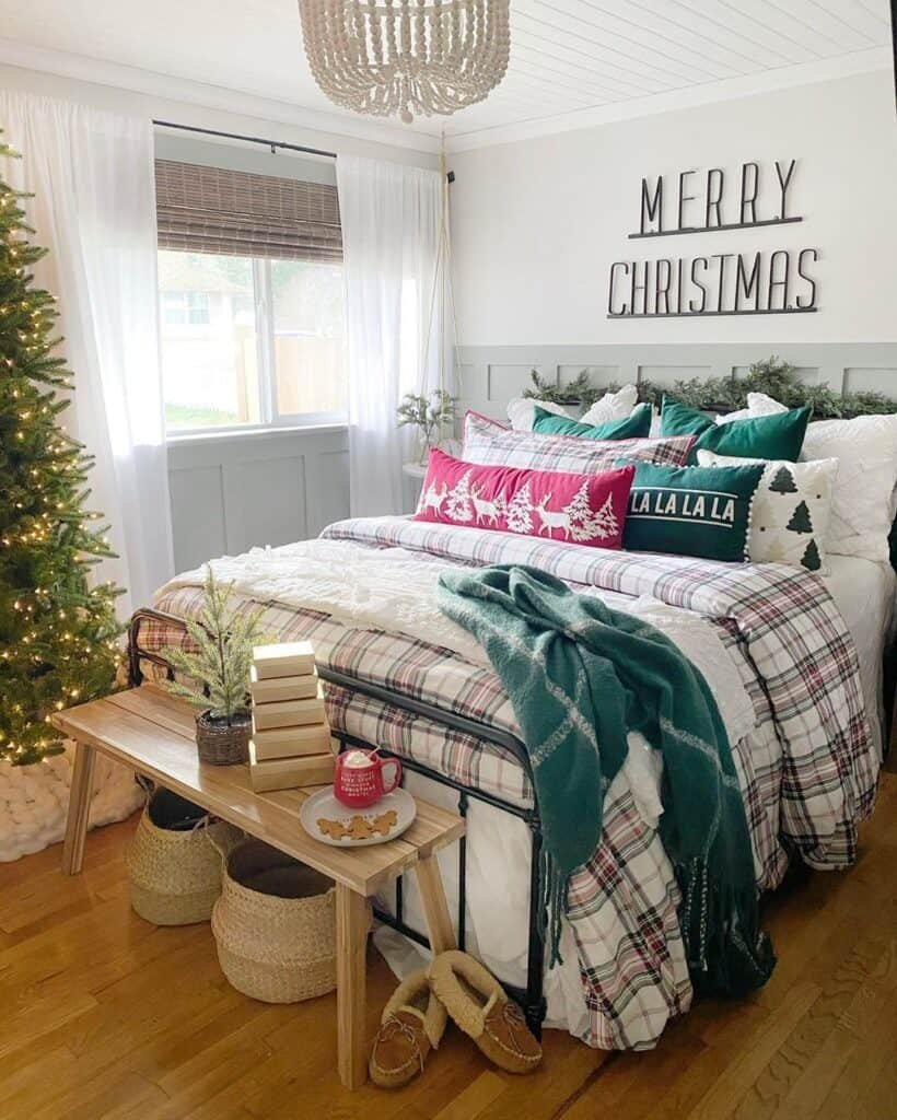 Green Holiday Pillows
