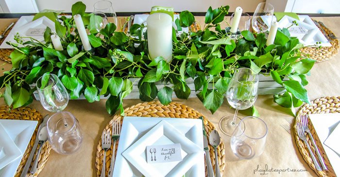 Green Leaf Centerpieces