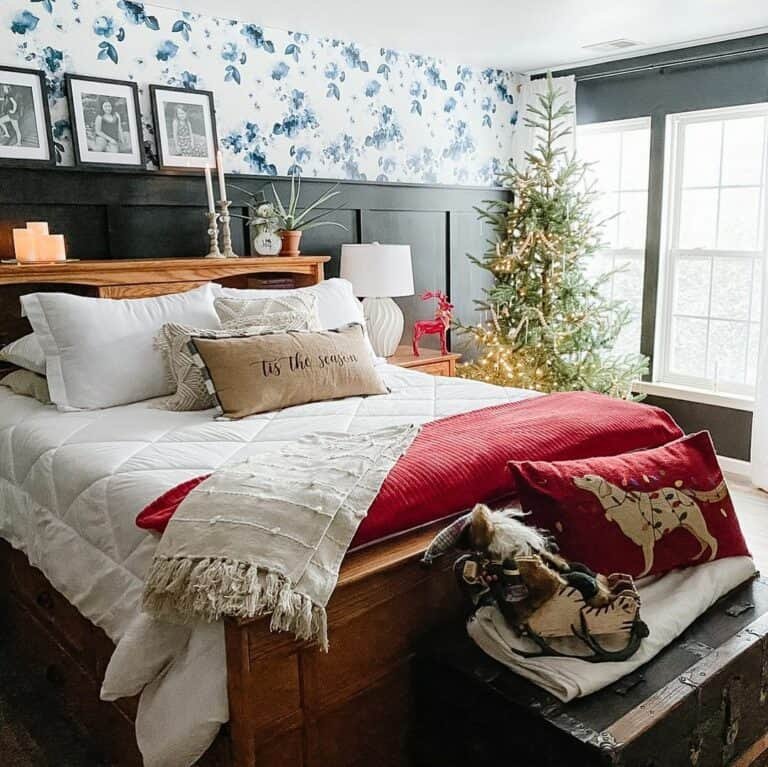 Green Wainscoting Bedroom