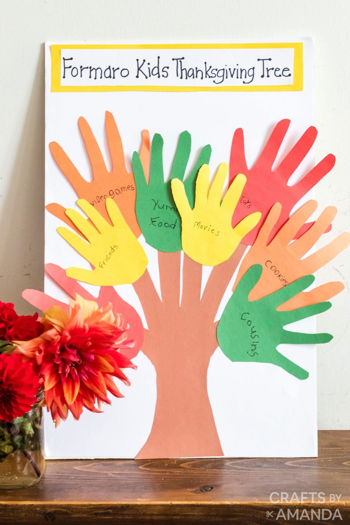 Handprint Gratitude Tree