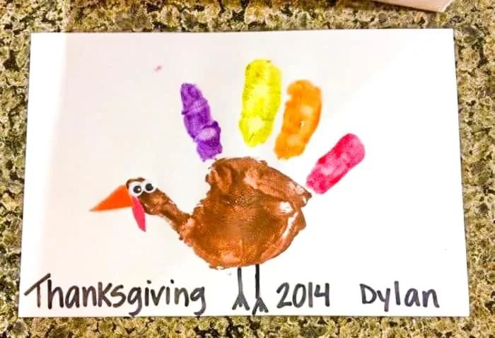 Handprint Turkey Art