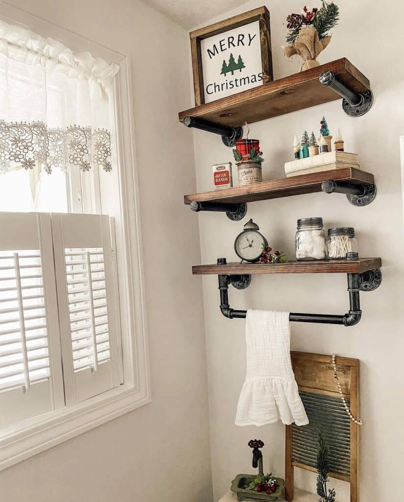 Holiday Shelf Display