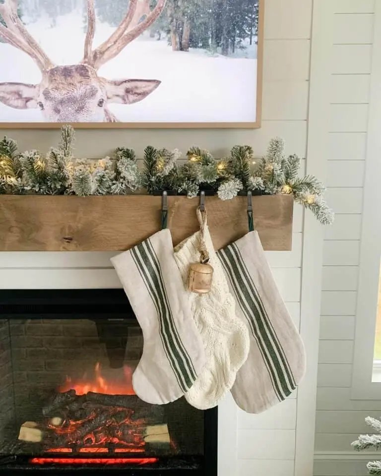 Illuminated Garland Mantels