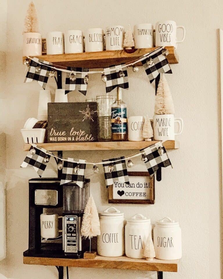 Kitchen Coffee Shelf