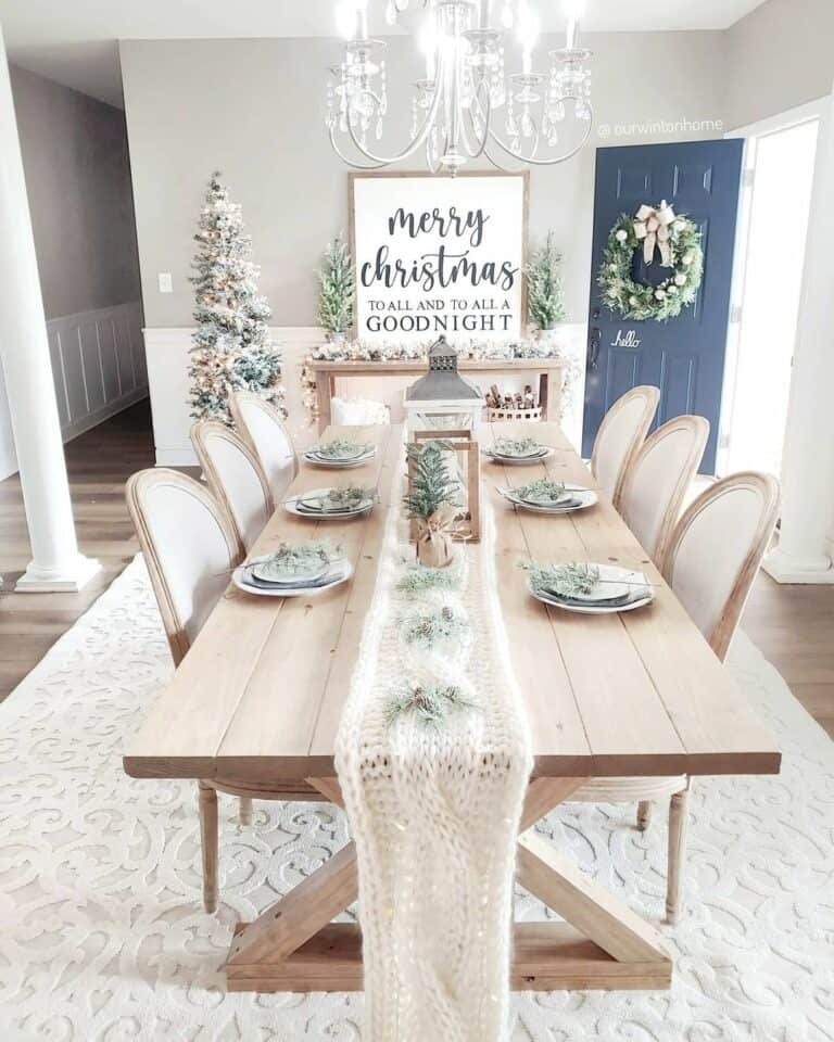 Knit Table Runner
