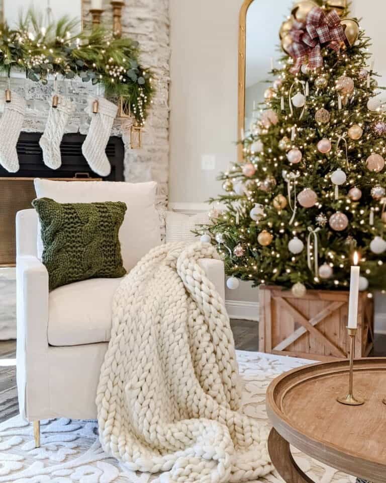 Light Wood Tree Base