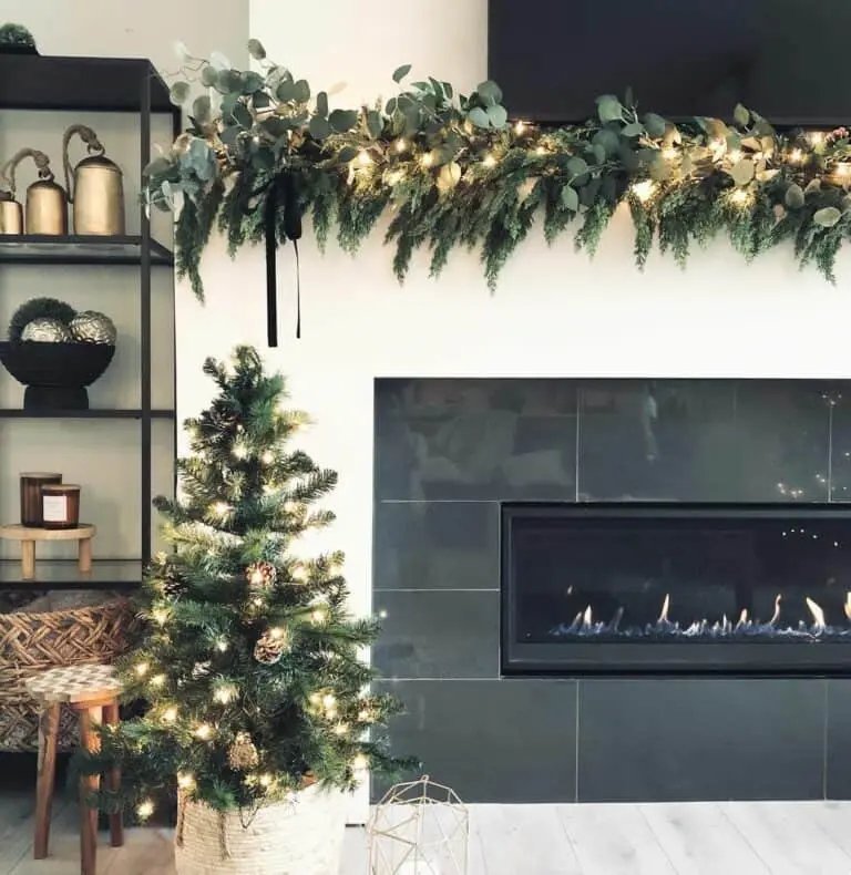 Lit Garland Mantel