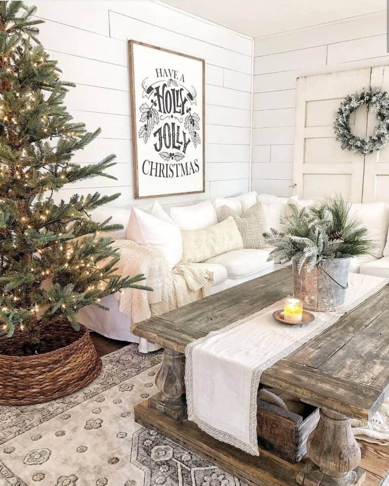 Metal Bucket Centerpiece