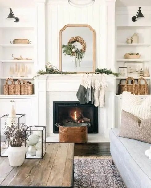 Mirror Wreath Display