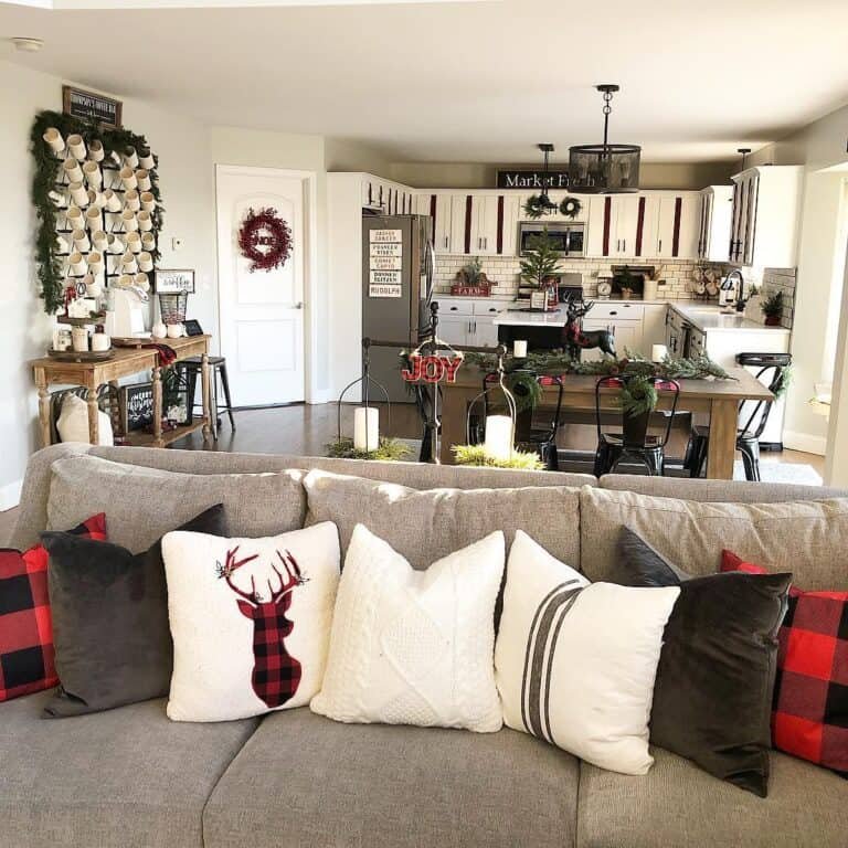 Monochrome Plaid Pillows