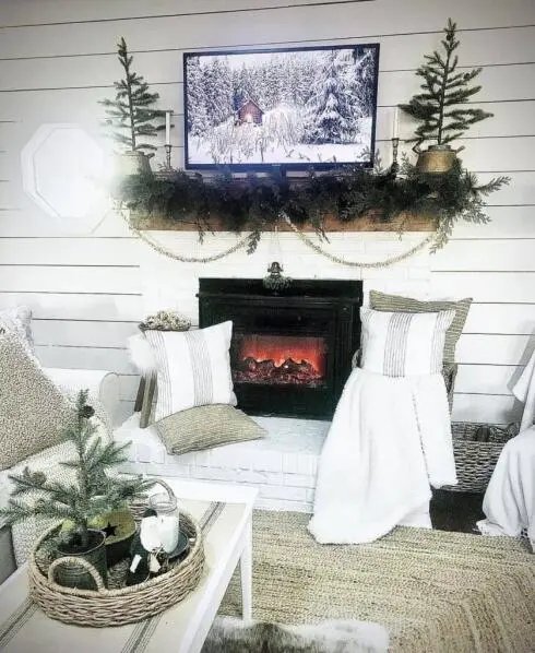 Movie-Themed Fireplace