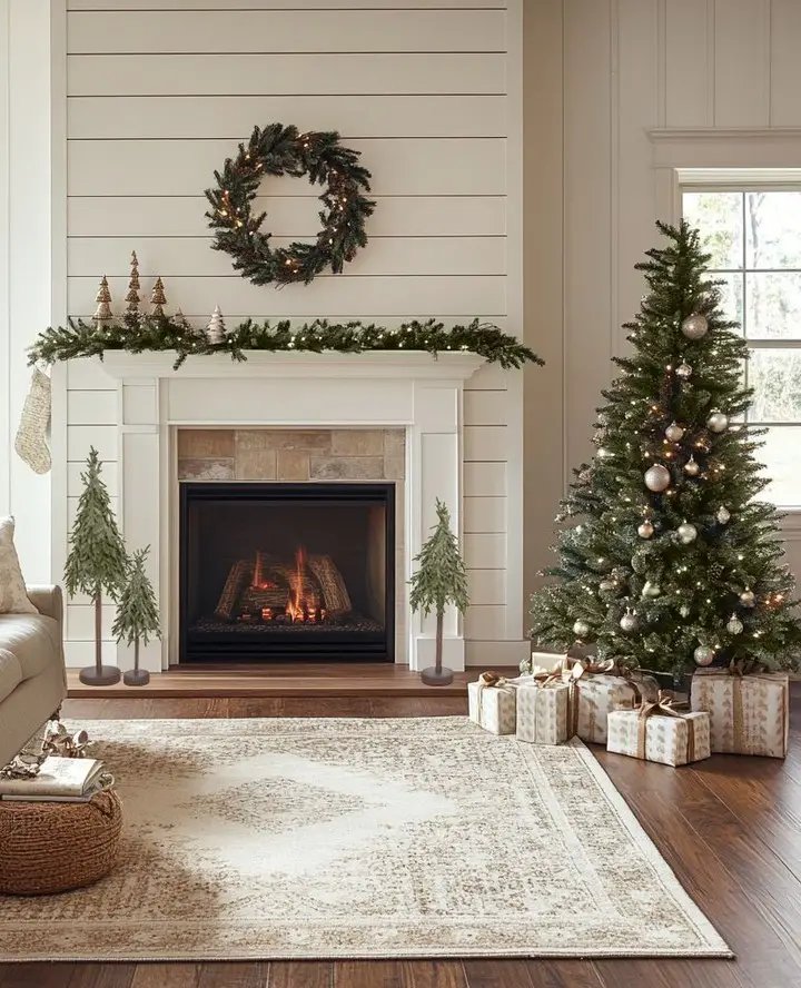 Neutral Shiplap Christmas