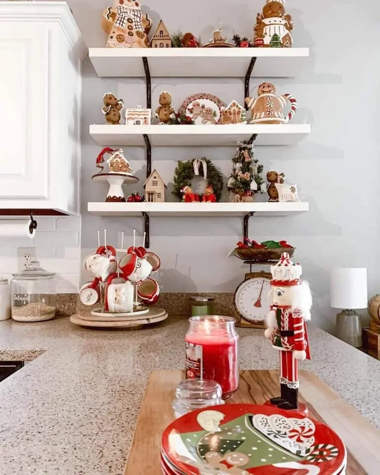 Nutcracker Kitchen Shelves