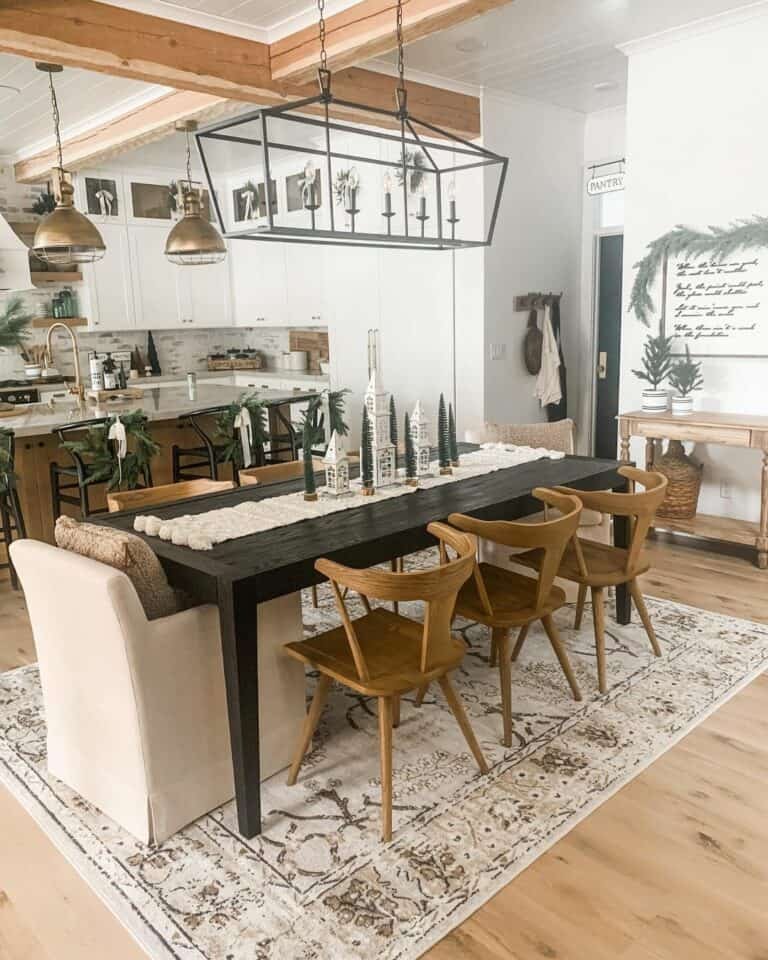 Open-Concept Christmas Styling